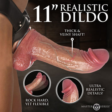 Giant Silicone Dildo with Harness