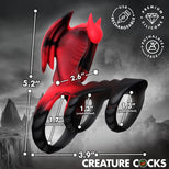 Dragon Flight Vibrating Silicone Cock Ring