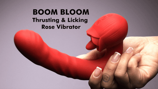 Boom Bloom Thrusting & Licking Rose Vibrator