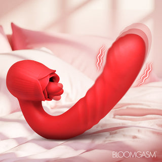 Boom Bloom Thrusting & Licking Rose Vibrator