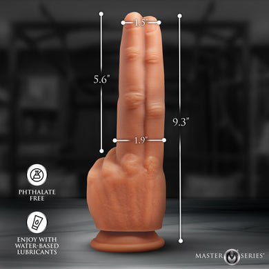 The Pleaser Double Finger Silicone Dildo