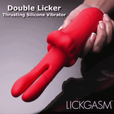 Double Licker Thrusting Silicone Vibrator