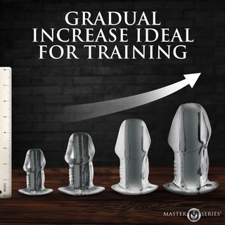 Dicked Clear Hollow Anal Plug