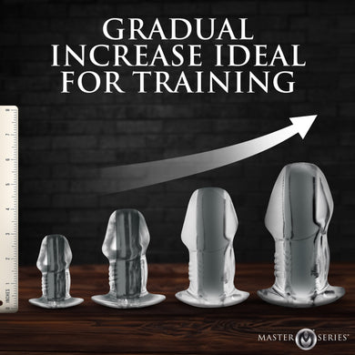 Dicked Clear Hollow Anal Plug