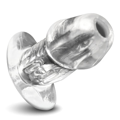 Dicked Clear Hollow Anal Plug