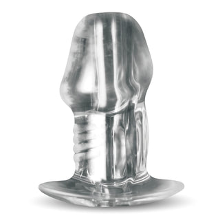 Dicked Clear Hollow Anal Plug
