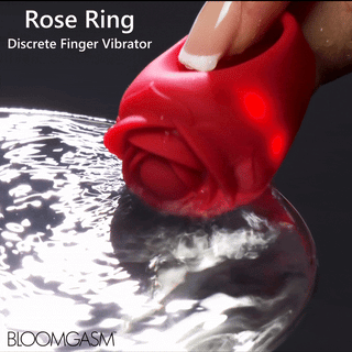 Rose Ring Discreet Finger Vibrator