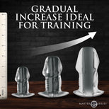 3pc Dicked Clear Hollow Anal Trainer Set