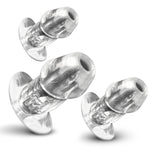 3pc Dicked Clear Hollow Anal Trainer Set