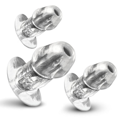 3pc Dicked Clear Hollow Anal Trainer Set