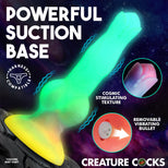 Astro Cock Vibrating Glow-in-the-Dark Silicone Dildo