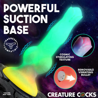 Astro Cock Vibrating Glow-in-the-Dark Silicone Dildo