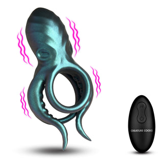 Octo-Grip Vibrating Silicone Cock Ring