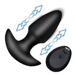 Thrusting & Vibrating Silicone Butt Plug