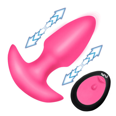 Thrusting & Vibrating Silicone Butt Plug