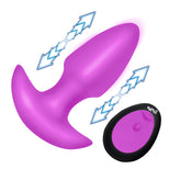 Thrusting & Vibrating Silicone Butt Plug