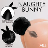 Fluffy Bunny Tail Silicone Plug
