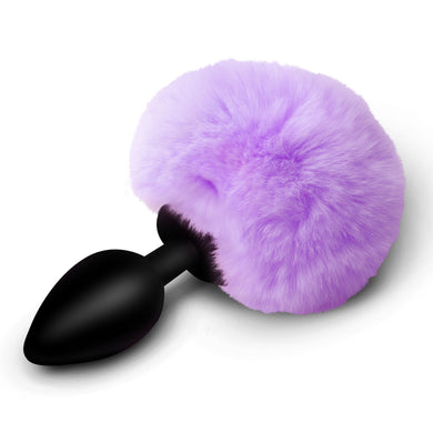 Fluffy Bunny Tail Silicone Plug
