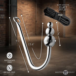 Beaded Anal Hook w/ Rope