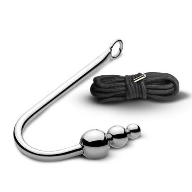 Beaded Anal Hook w/ Rope