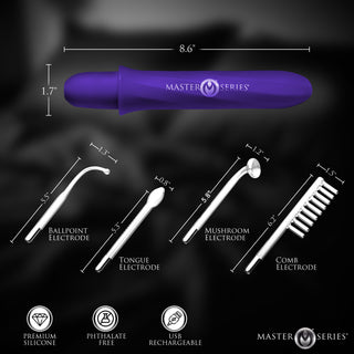 Elektrawand Rechargeable Violet Wand w/ Attachments