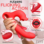 Flickers Kissing & Flicking Silicone Vibrator