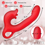 Flickers Kissing & Flicking Silicone Vibrator