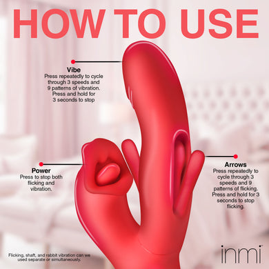 Flickers Kissing & Flicking Silicone Vibrator