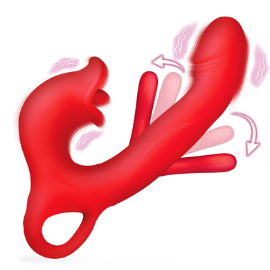 Flickers Kissing & Flicking Silicone Vibrator