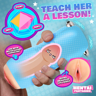 Asuna the School Girl Vibrating Pussy Stroker