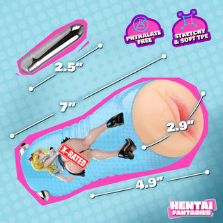 Asuna the School Girl Vibrating Pussy Stroker