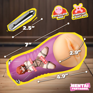 Misato the Shibari Girl Vibrating Pussy Stroker