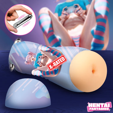 Haruka the Gamer Girl Vibrating Ass Stroker