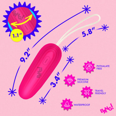 Pink Silicone Vibrating Egg