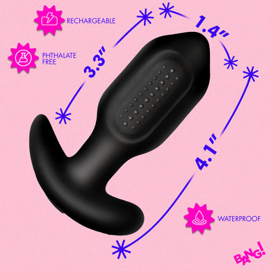 Vibrating Silicone Butt Plug