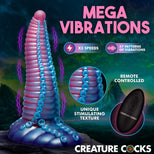 Mega-Tenta Vibrating Silicone Dildo