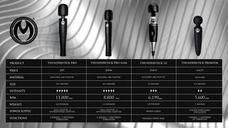 Thunderstick Pro Slim Wand Massager