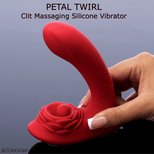Petal Twirl Clit Massaging Silicone Vibrator