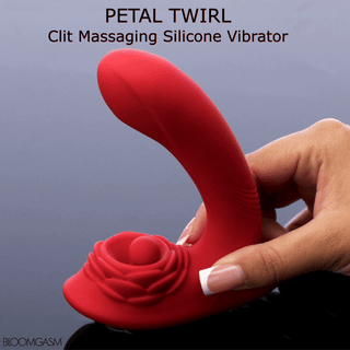 Petal Twirl Clit Massaging Silicone Vibrator