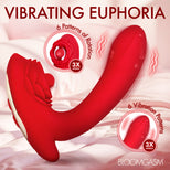 Petal Twirl Clit Massaging Silicone Vibrator