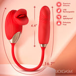 Bliss Kiss Kissing Clitoral Stimulator w/ Thrusting Vibrator