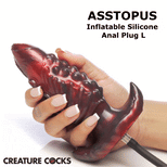 Asstopus Inflatable Silicone Anal Plug