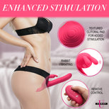 Silicone Rabbit Vibrator Strap-On w/ Remote
