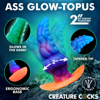 Kraken Glow-in-the-Dark Silicone Anal Plug