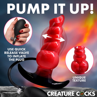 Blaze Inflatable Silicone Anal Plug