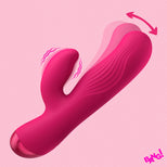 Flexible Ribbed Silicone Rabbit Vibrator