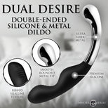 Dual Desire Dual-Ended Silicone & Metal Dildo