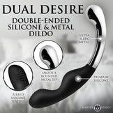 Dual Desire Dual-Ended Silicone & Metal Dildo