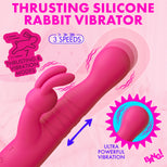 Thrusting Silicone Rabbit Vibrator