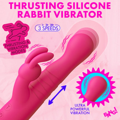Thrusting Silicone Rabbit Vibrator